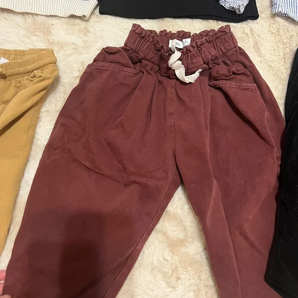 Zara Girls 2T Bundle with Striped Sweater and Ruffle Blouse - Picture 3 of 7